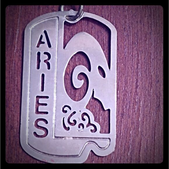 Vintage Jewelry - 2 for $20 VTG Boho Aries Zodiac Gold Toned Pendant